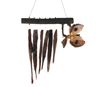 Obsidian Wind Chimes with seed pods